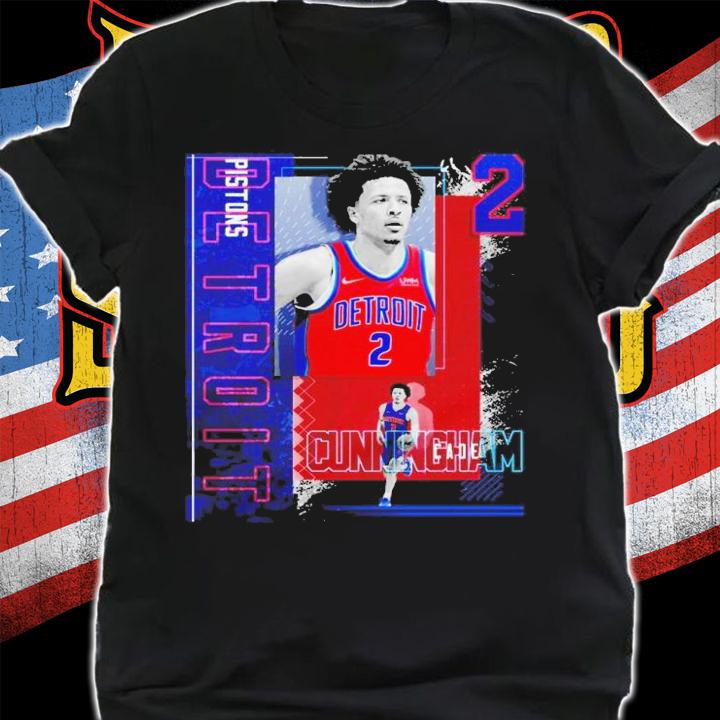 Cade Cunningham Basketball Paper Poster Pistons 2 Shirt t-shirt