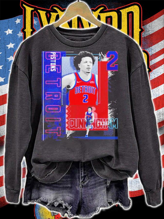 Cade Cunningham Basketball Paper Poster Pistons 2 Shirt t-shirt