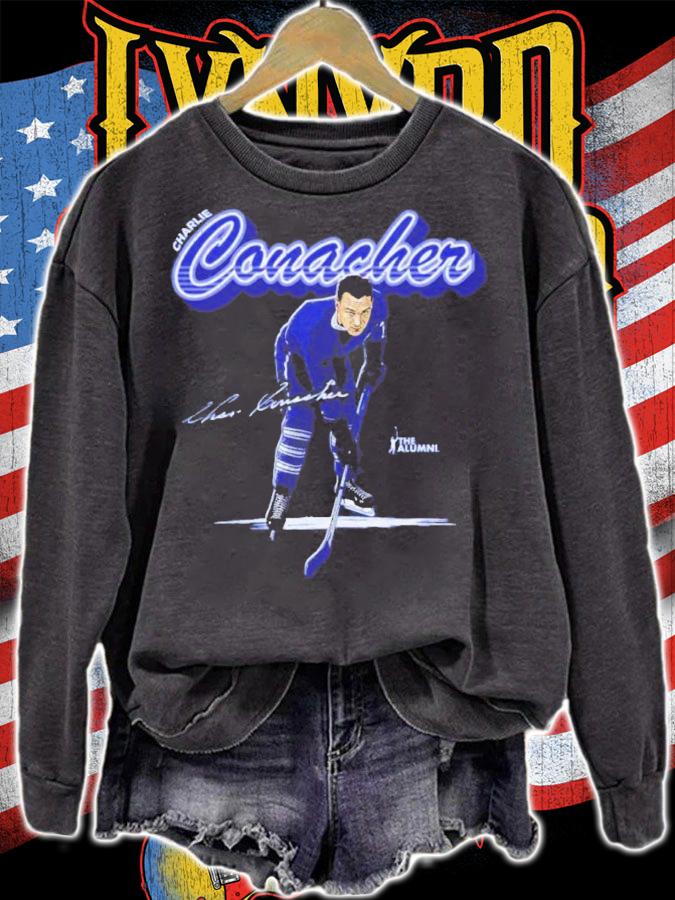 Charlie Conacher Toronto Retro Script Hockey Signatures Shirt t-shirt