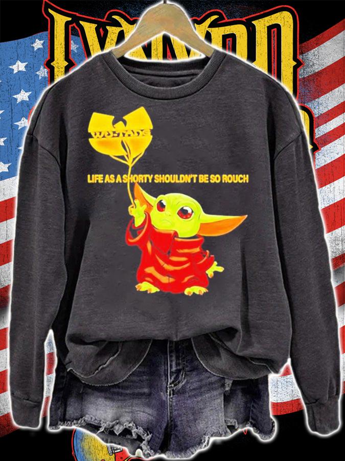 Life As A Shorty Shouldn't Be So Rough Baby Yoda Wu Tang Clan Shirt t-shirt sweatshirt