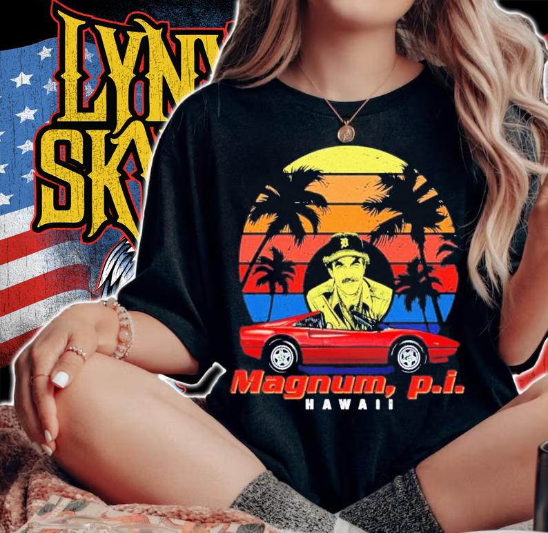 Roger E. Mosley Island Hoppers Magnum PI Retro T-Shirt t-shirt woman shirt