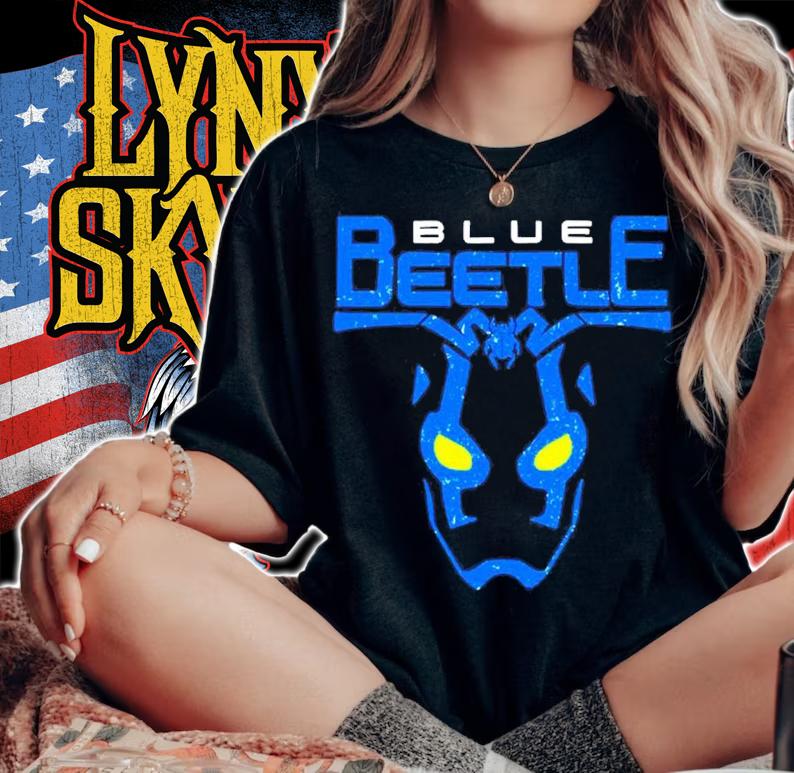 The Blue Hermano Beetle Blue Beetle shirt t-shirt woman shirt