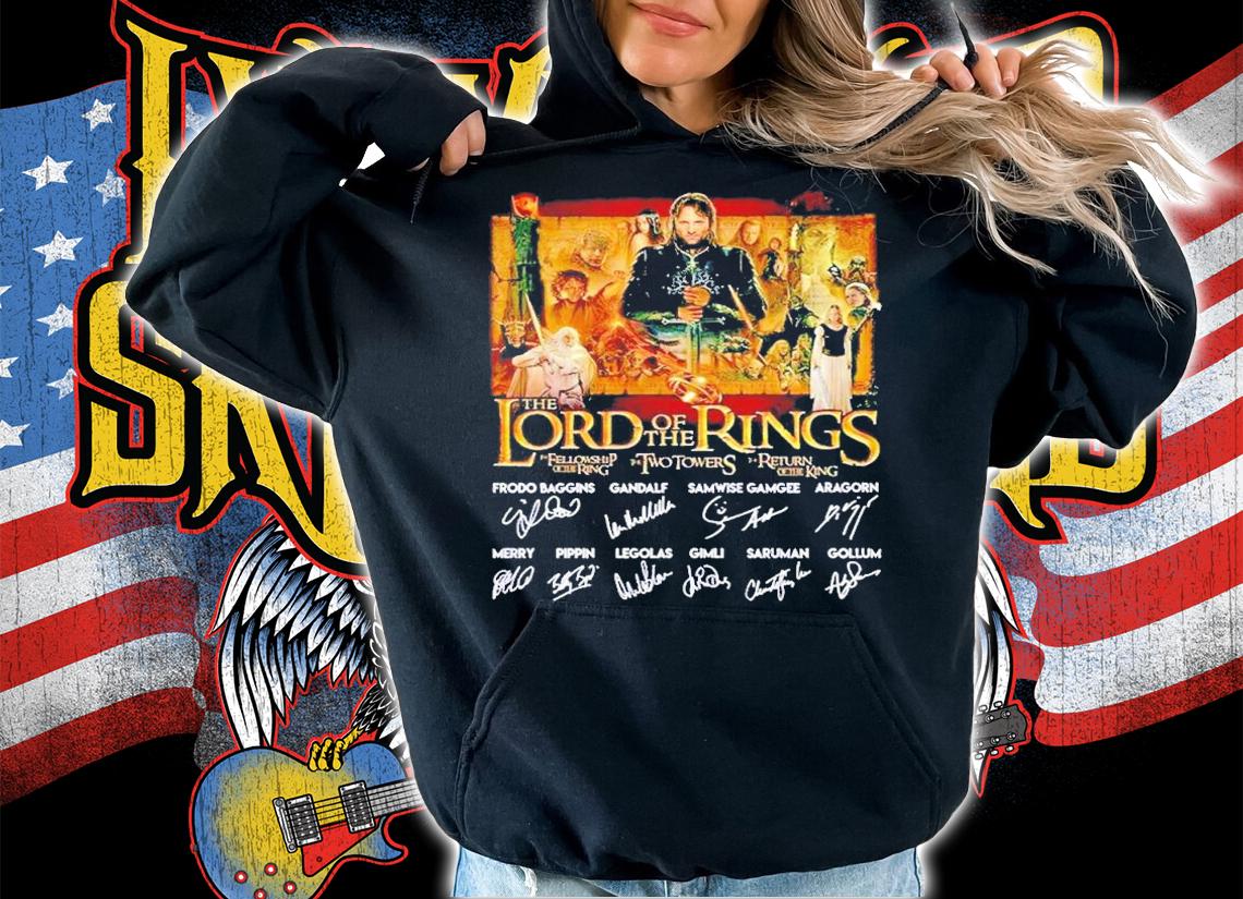 The Lord of the Rings signatures shirt t-shirt