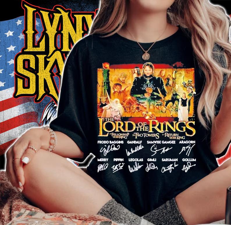 The Lord of the Rings signatures shirt t-shirt