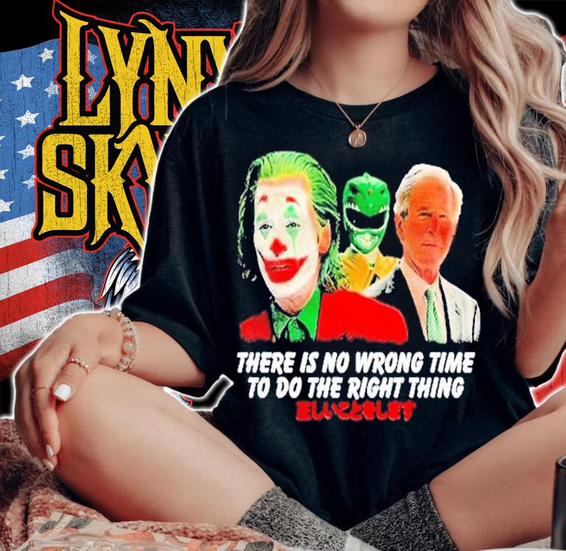 There Is No Wrong Time To Do The Right Thing Power Rangers George Bush Joker Shirt t-shirt woman shirt