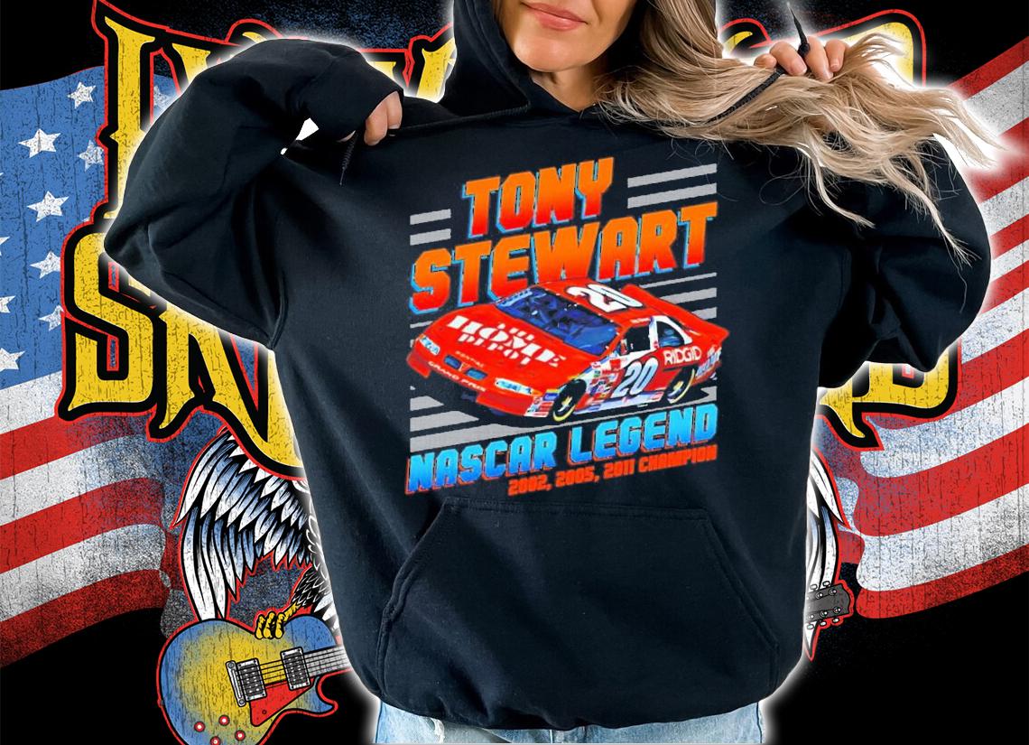 Tony Stewart Nascar Champion 2002 2005 2011 T-Shirt t-shirt