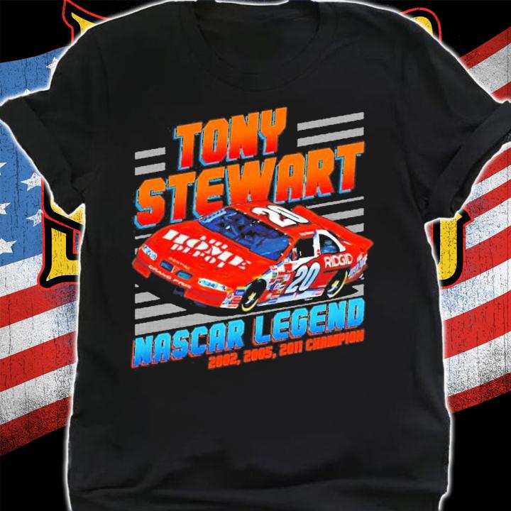 Tony Stewart Nascar Champion 2002 2005 2011 T-Shirt t-shirt