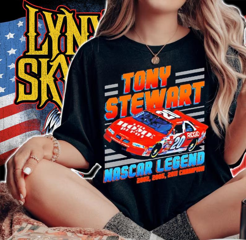 Tony Stewart Nascar Champion 2002 2005 2011 T-Shirt t-shirt