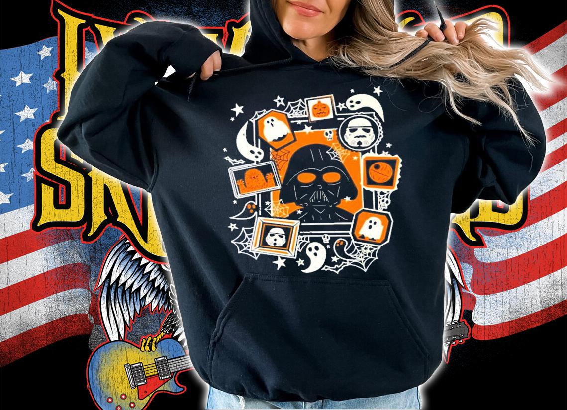 Darth Vader And Ghost Star Wars Halloween T-Shirt t-shirt
