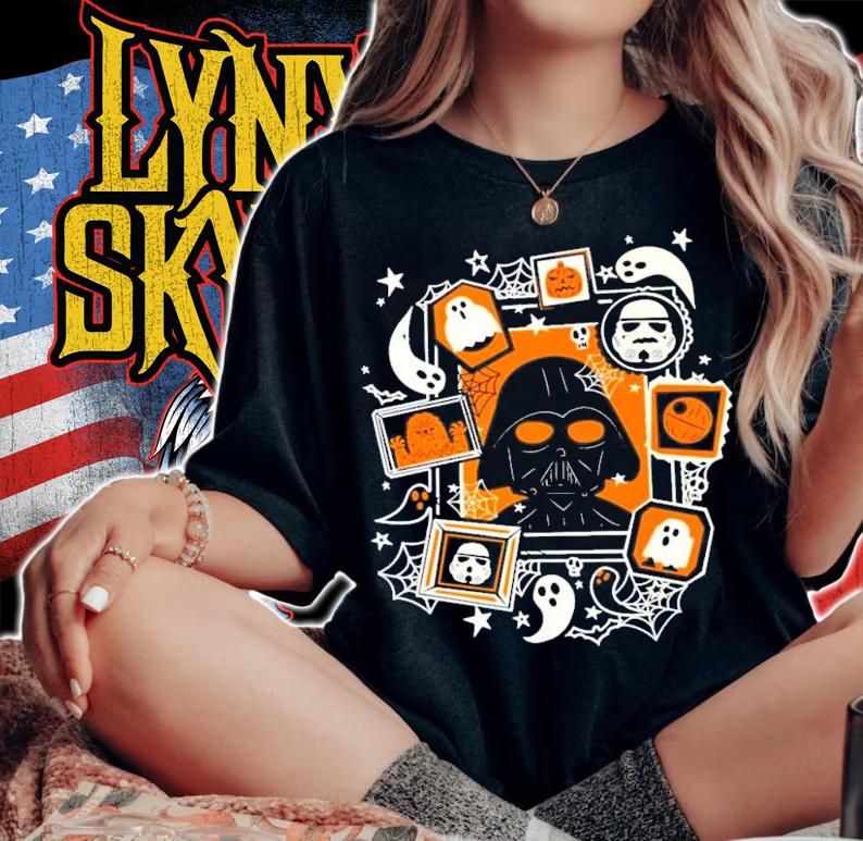 Darth Vader And Ghost Star Wars Halloween T-Shirt t-shirt