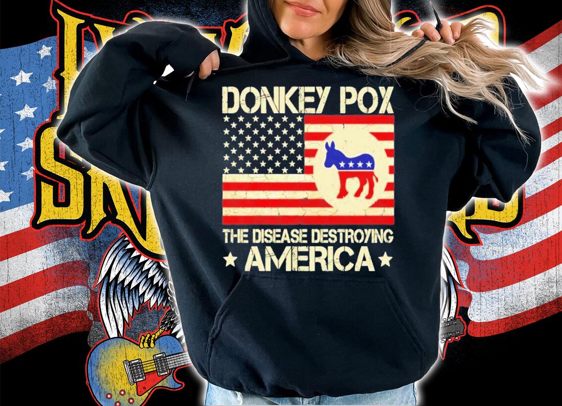 Donkey Pox The Disease Destroying America Funny Anti Biden T-Shirt t-shirt
