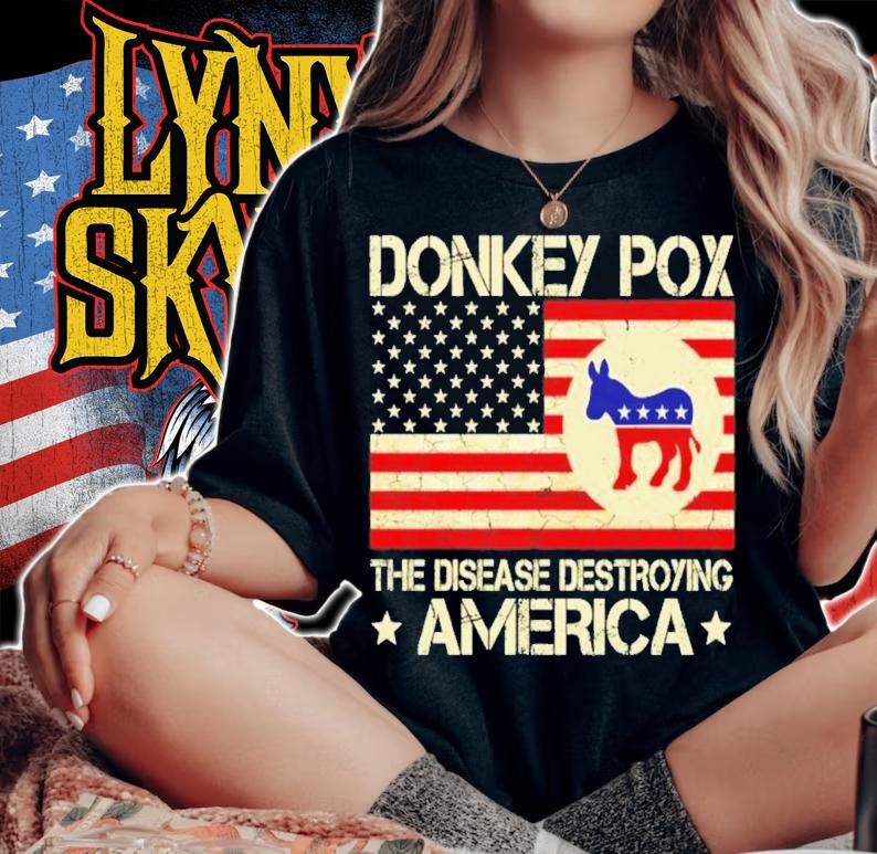 Donkey Pox The Disease Destroying America Funny Anti Biden T-Shirt t-shirt