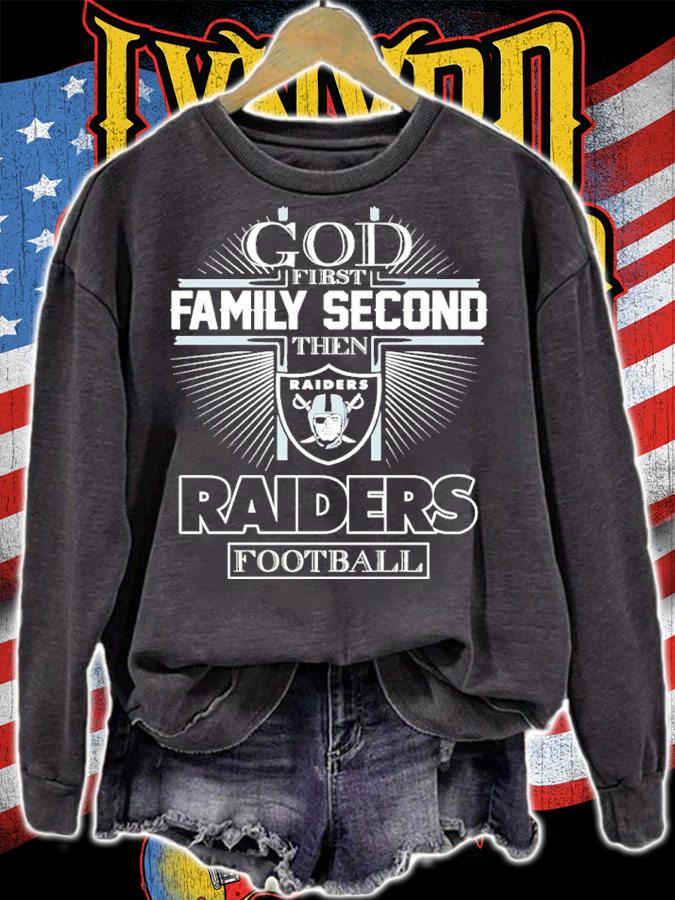 God First Family Second Then Raiders Football Shirt t-shirt