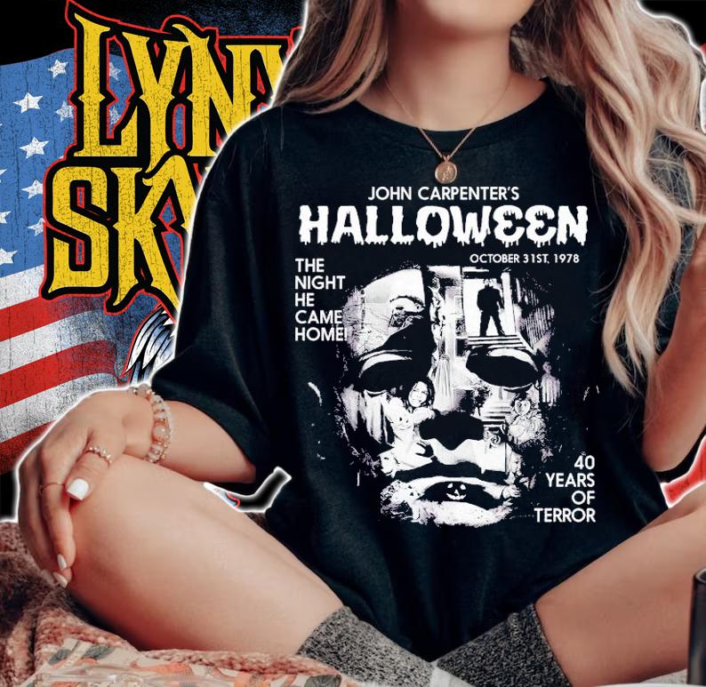 Horror Movie Michael Myers Halloween 40 Years Of Terror T-Shirt t-shirt