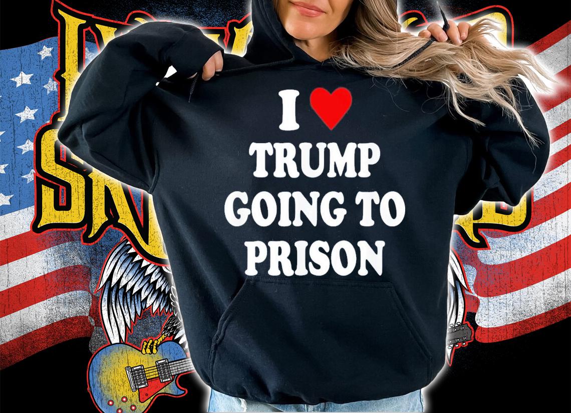 I Love Trump Going to Prison Jail Treason Tre45on Espionage T-Shirt t-shirt
