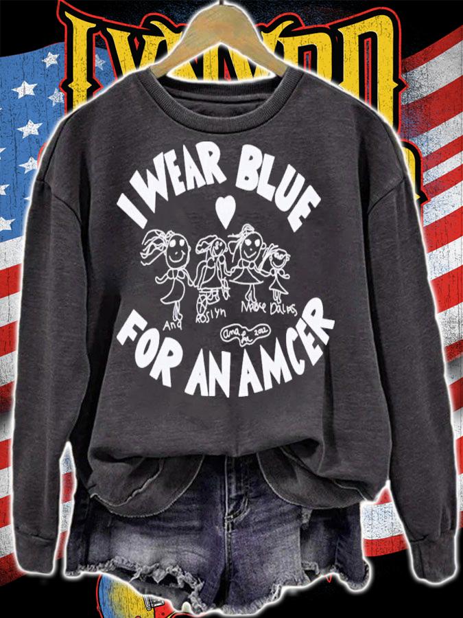 I Wear Blue For An Amcer I Wear Blue For AMC T-Shirt t-shirt