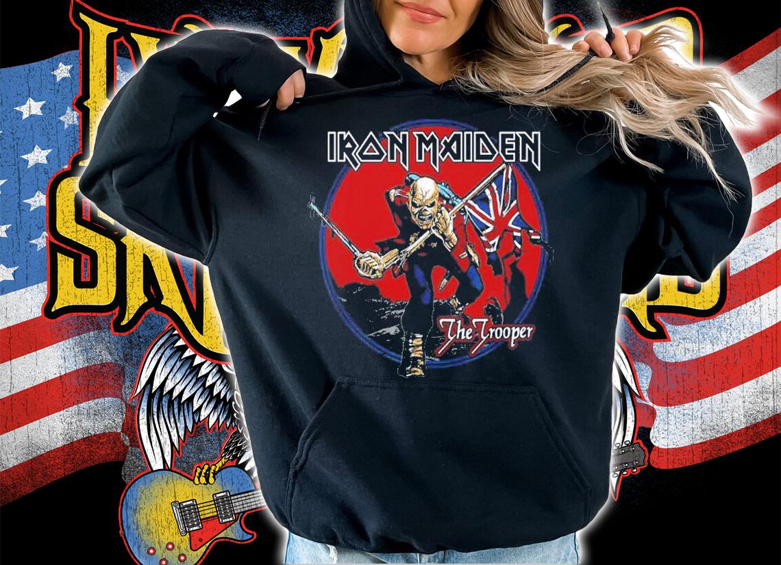 Iron Maiden Trooper Red Sky Shirt t-shirt hoodie
