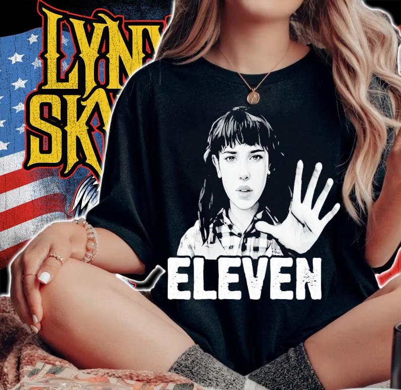 Jane Eleven Stranger Things Female Character Sketch T-Shirt t-shirt