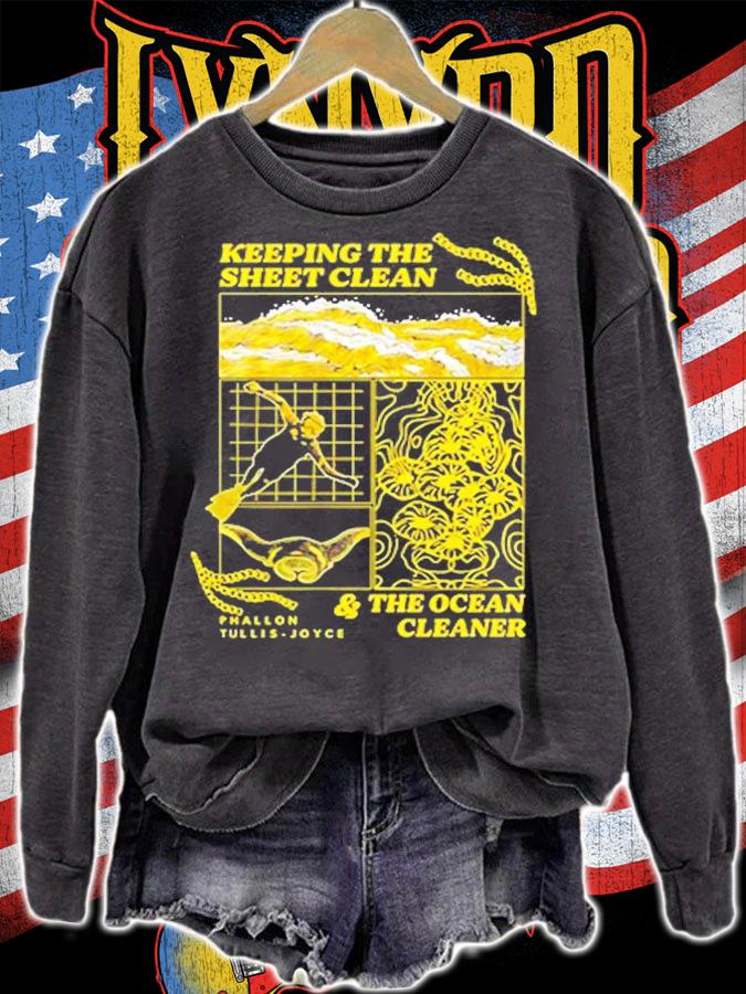 Keeping The Sheet Clean And The Ocean Cleaner T-Shirt t-shirt