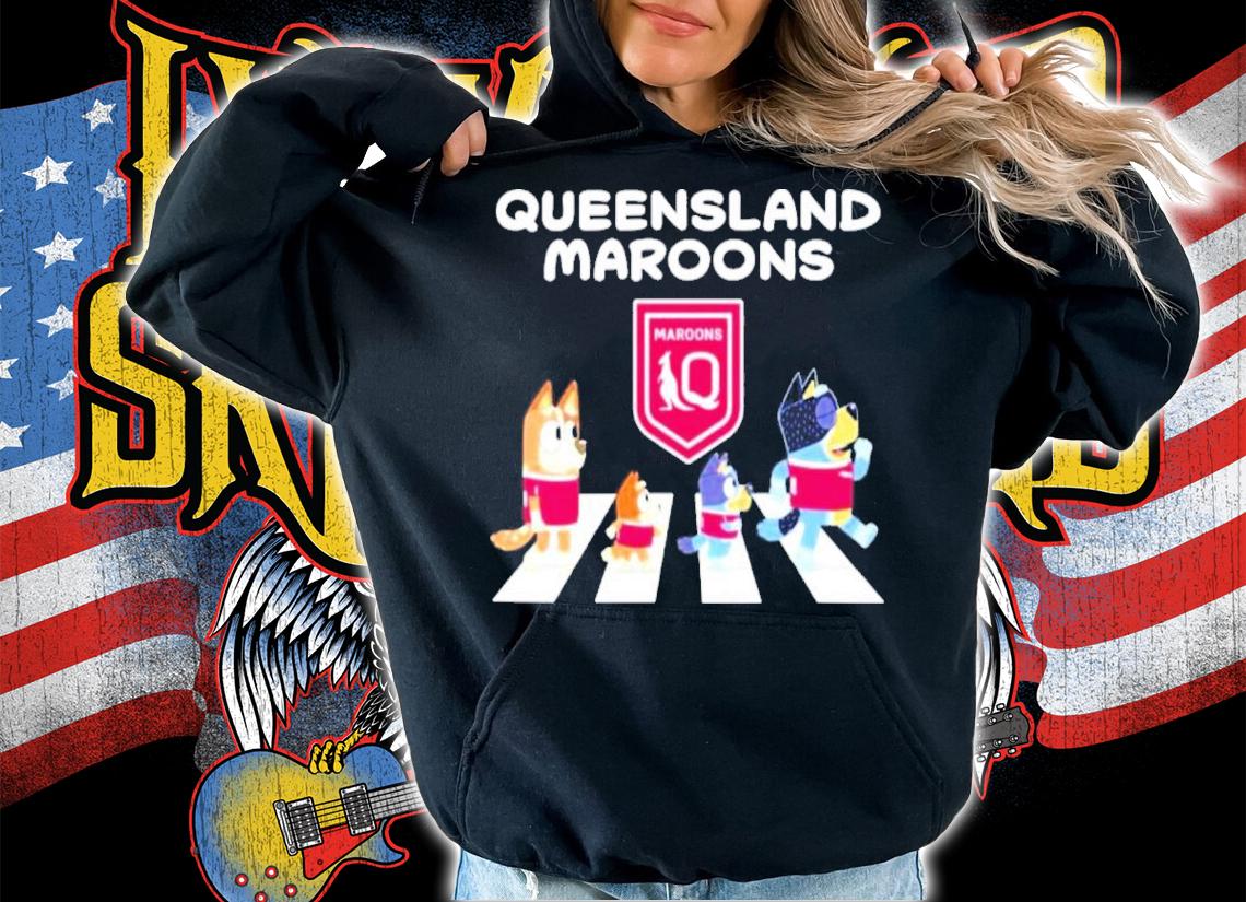 Queensland Maroons The Cult Of Bluey Abbey Road Shirt t-shirt