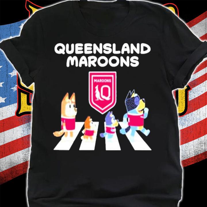 Queensland Maroons The Cult Of Bluey Abbey Road Shirt t-shirt