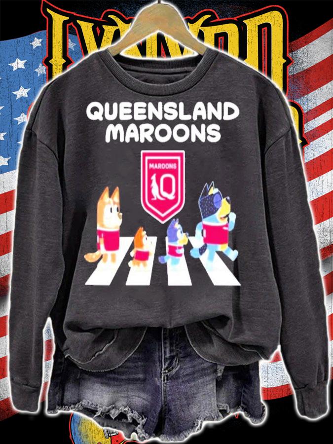Queensland Maroons The Cult Of Bluey Abbey Road Shirt t-shirt
