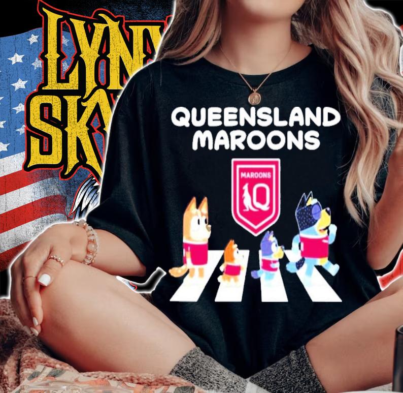 Queensland Maroons The Cult Of Bluey Abbey Road Shirt t-shirt