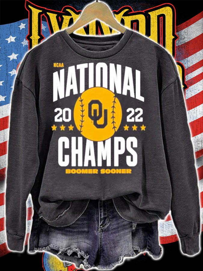 National Champs 2022 Boomer Sooner Oklahoma Softball National Champs T-Shirt t-shirt sweatshirt