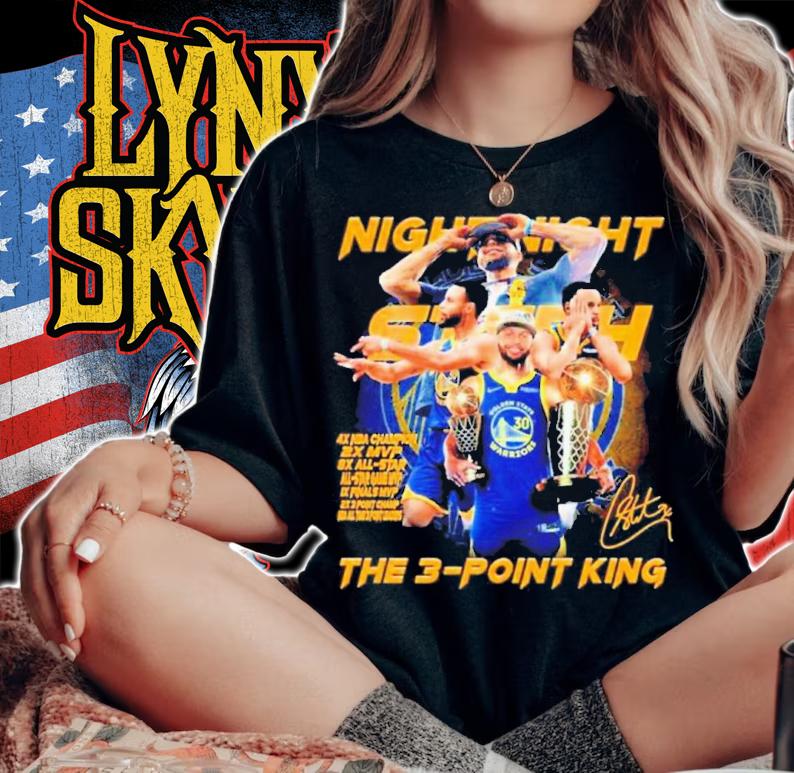 Night Night Steph Curry The 3-Point King Signatures Shirt t-shirt woman shirt