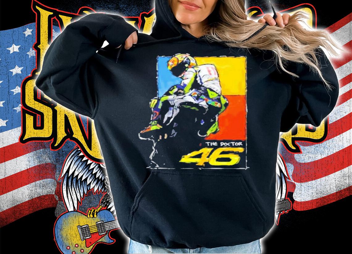Retirement Hand Signature The Doctor 46 Original Active Valentino Rossi Motorbike Racing T-Shirt t-shirt hoodie