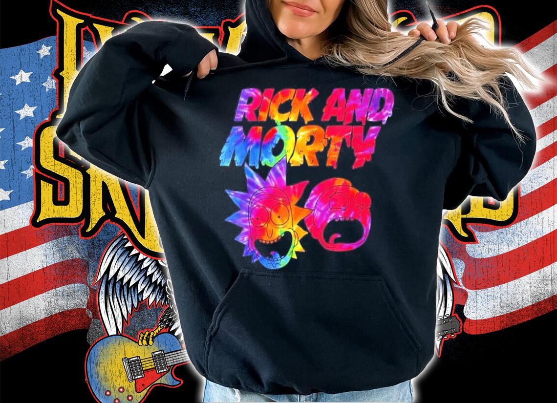 Rick And Morty Tie Dye Drip Shirt t-shirt hoodie