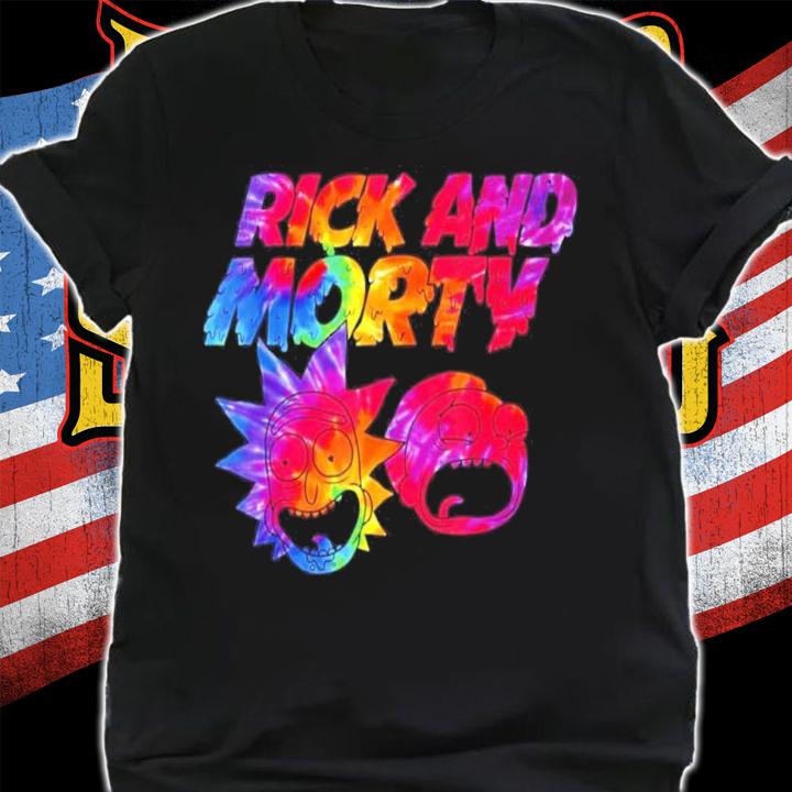 Rick And Morty Tie Dye Drip Shirt t-shirt shirt