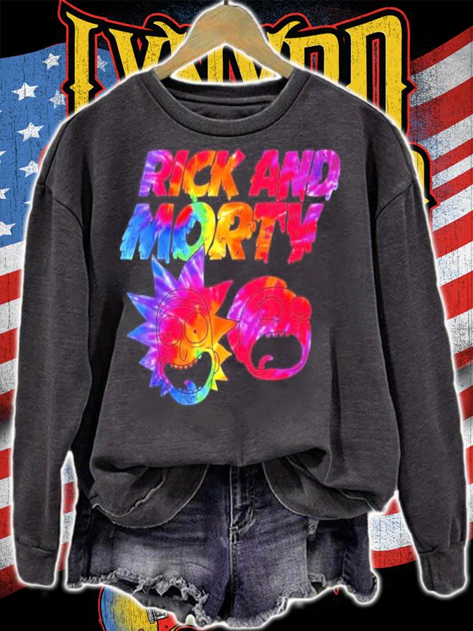 Rick And Morty Tie Dye Drip Shirt t-shirt sweatshirt