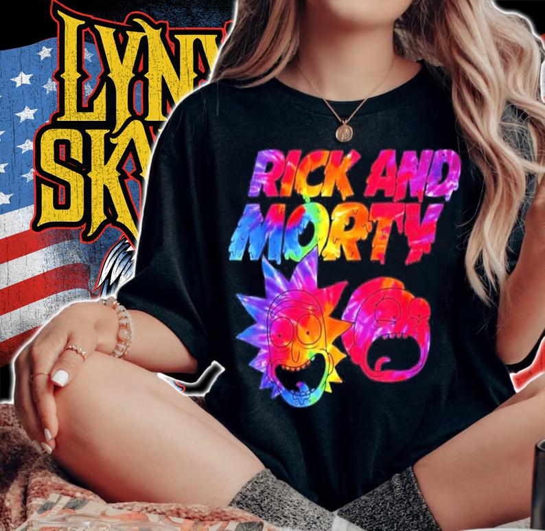 Rick And Morty Tie Dye Drip Shirt t-shirt woman shirt