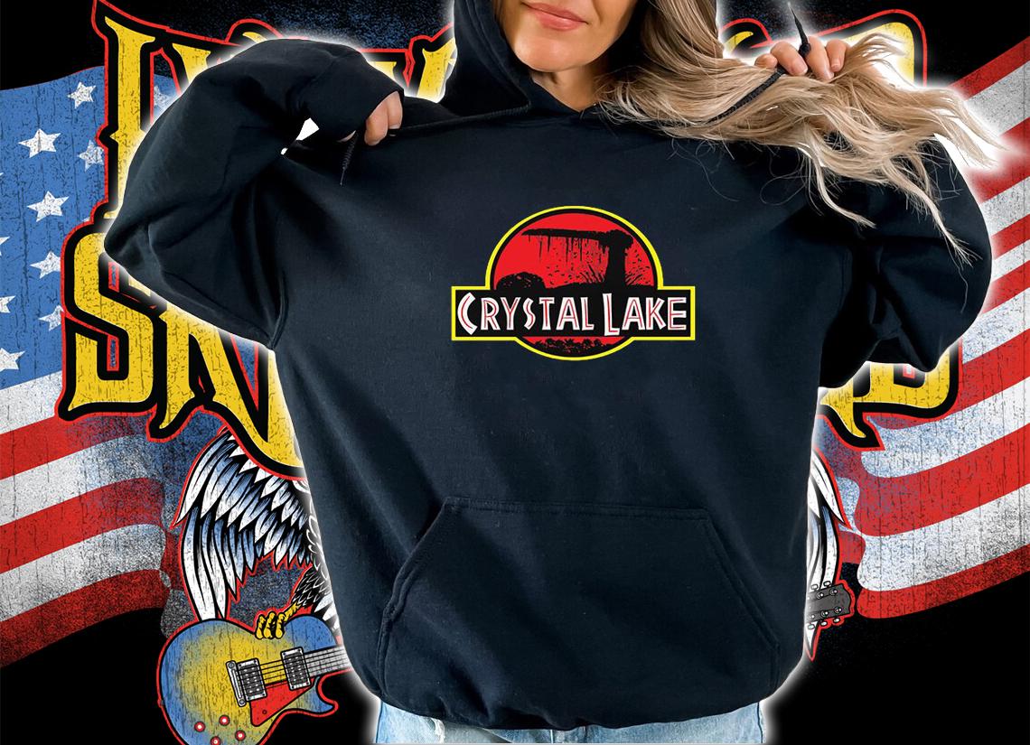 Crystal Lake Jurassic Park Logo t-shirt