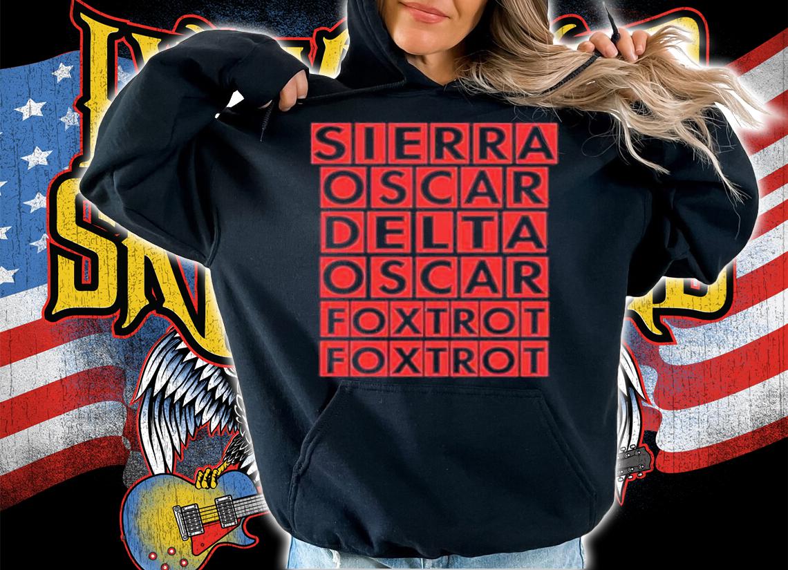 Sierra Oscar Delta Oscar Foxtrot Foxtrot Jeremy Clarkson James May Shirt t-shirt