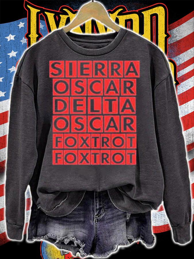 Sierra Oscar Delta Oscar Foxtrot Foxtrot Jeremy Clarkson James May Shirt t-shirt