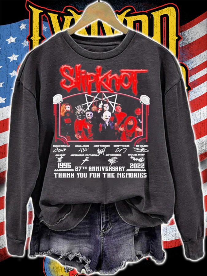 Slipknot 1995 2022 27th anniversary thank you for the memories shirt t-shirt sweatshirt