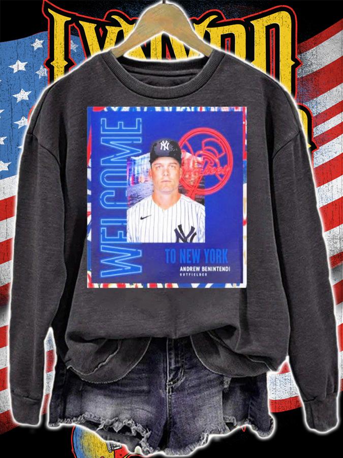 Welcome To New York Yankees Andrew Benintendi Outfielder Shirt t-shirt sweatshirt