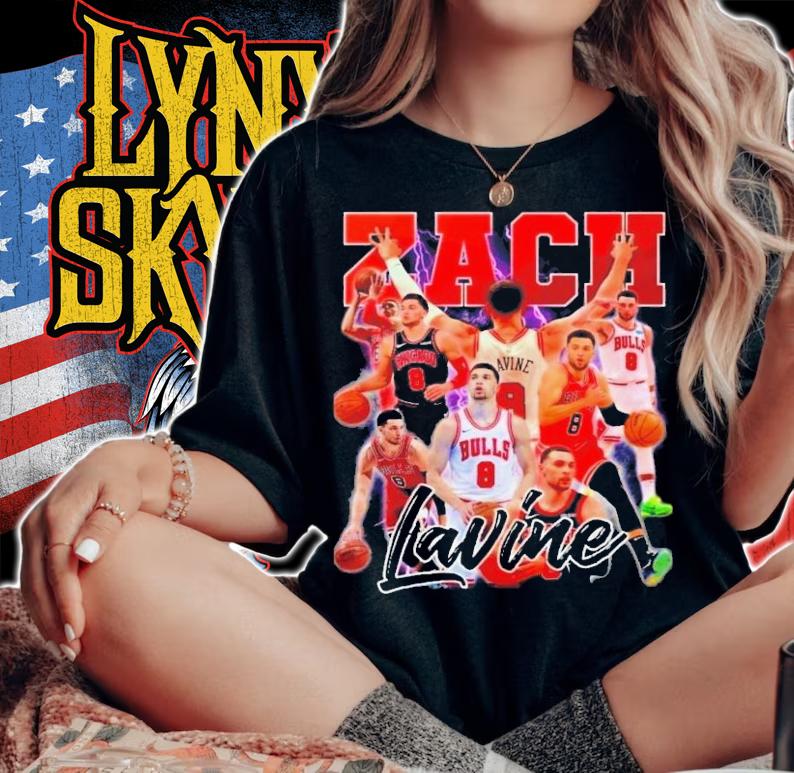 Zach Lavine Zach Lavine NBA Chicago Bulls Zach Lavine Graphic T-Shirt t-shirt woman shirt
