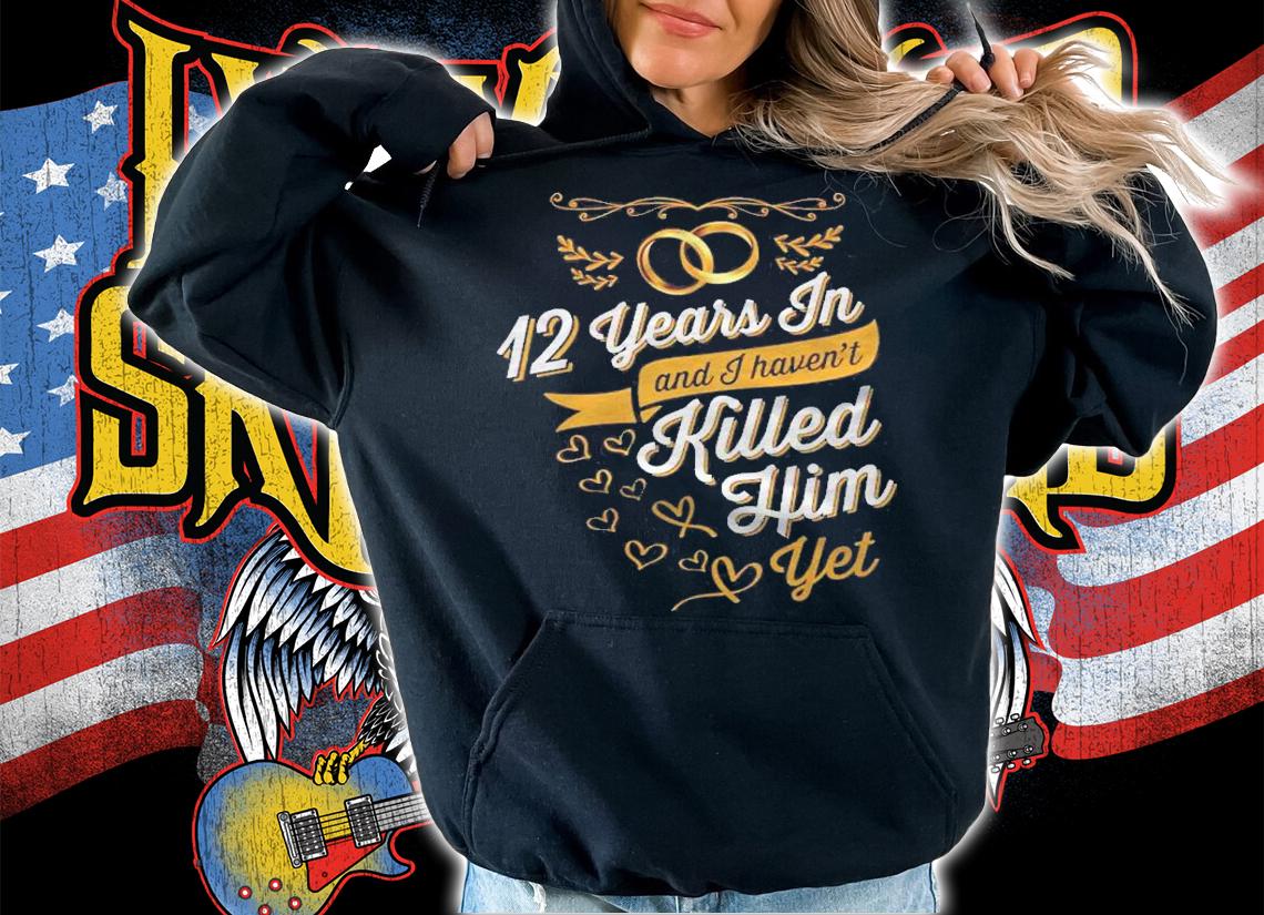 12Th Wedding Anniversary Gift Idea For Her 12 Years In Shirt t-shirt