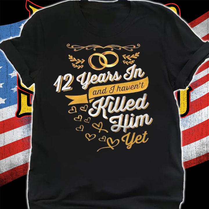 12Th Wedding Anniversary Gift Idea For Her 12 Years In Shirt t-shirt
