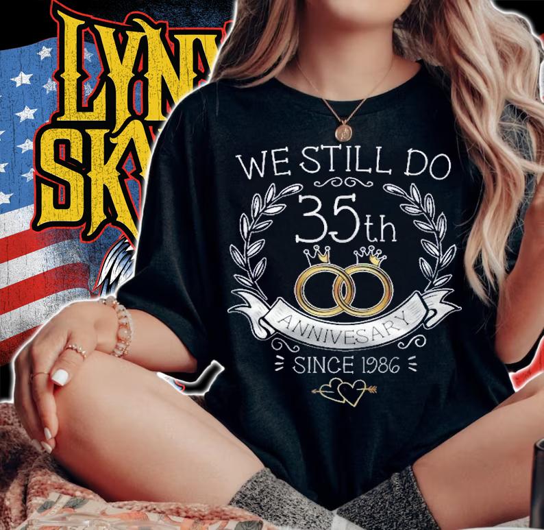35Th Wedding Anniversary We Still Do 35 Years Since 1986 Ver2 Shirt t-shirt