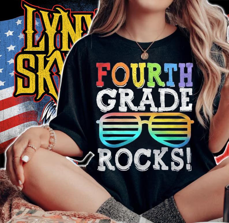 4Th Grade Rocks Fourth Grade Squad Back To School Teacher shirt t-shirt