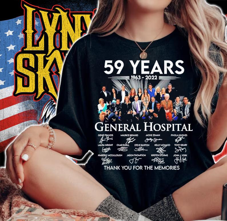 59 Years 1963-2022 General Hospital Signatures Thank You For The Memories Shirt t-shirt woman shirt