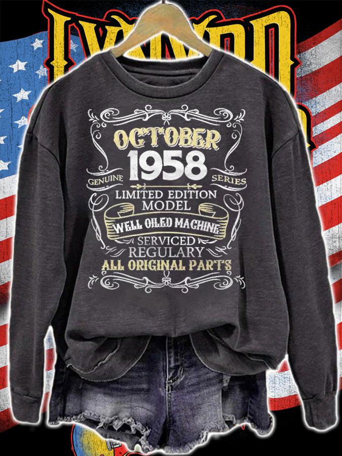 63Rd Birthday Born In October 1958 63 Years Old T-shirt t-shirt