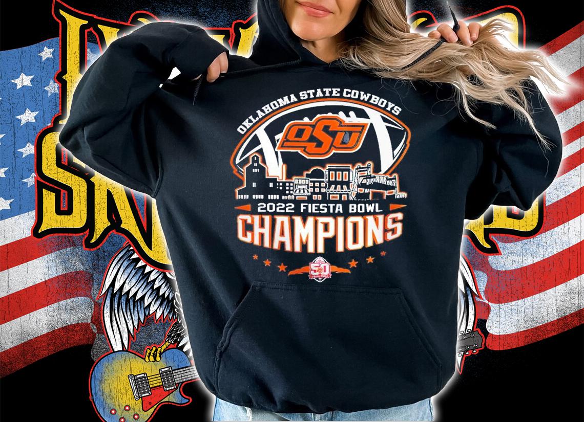 2022 Fiesta Bowl Champions NCAA Graphic Oklahoma State Cowboys shirt t-shirt hoodie