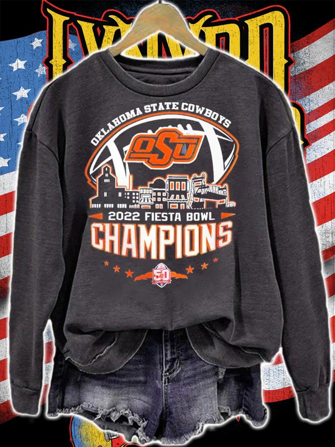 2022 Fiesta Bowl Champions NCAA Graphic Oklahoma State Cowboys shirt t-shirt sweatshirt