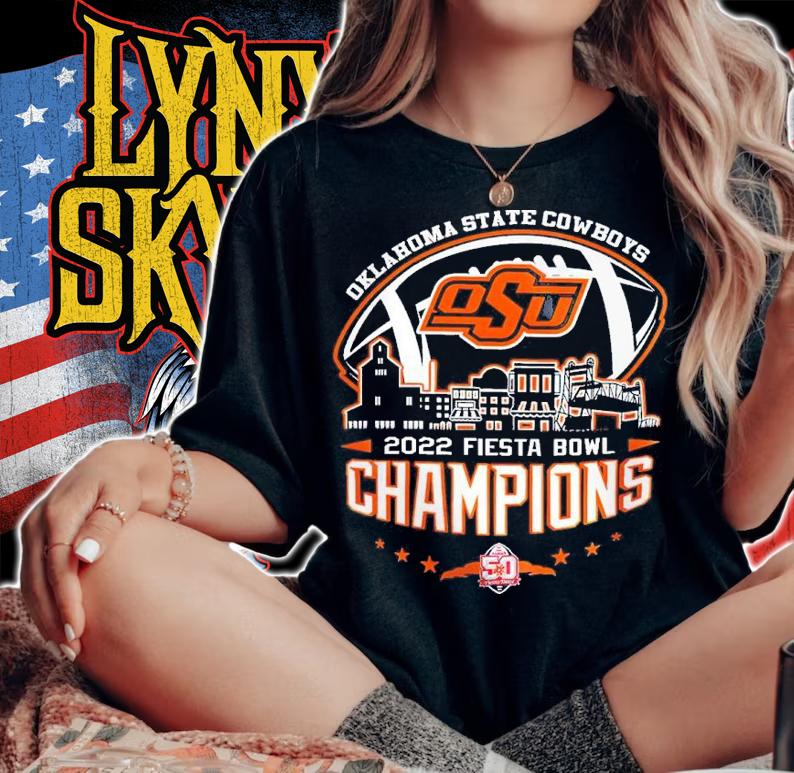 2022 Fiesta Bowl Champions NCAA Graphic Oklahoma State Cowboys shirt t-shirt woman shirt