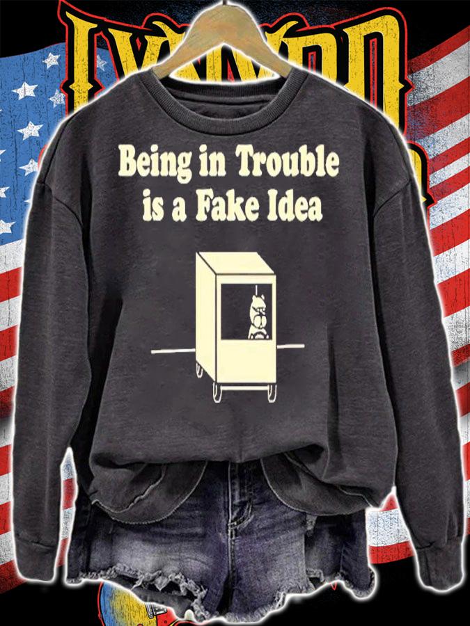 Achewood Art Shop Chris Onstad Being In Trouble Is A Fake Idea Shirt t-shirt sweatshirt